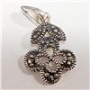 Image 1 : Silver Marcasite Pendant (~Size 0) (~length 0 inches), Suggested Retail Value $100