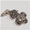 Image 2 : Silver Marcasite Pendant (~Size 0) (~length 0 inches), Suggested Retail Value $100