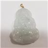 Image 1 : 14K Yellow Gold Jadeite Pendant (~Size 0) (~length 0 inches), Suggested Retail Value $400