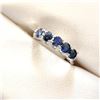 Image 2 : Silver Sapphire Ring (~Size 7)(Ring is resizable for $40), Suggested Retail Value $150