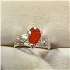 Image 1 : Silver Agate Ring (~Size 7)(Ring is resizable for $40), Suggested Retail Value $70