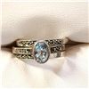 Image 1 : Silver Cubic Zirconia Marcasite Sets (~Size 7)(Ring is resizable for $40), Suggested Retail Value $1