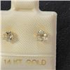 Image 1 : 14K Yellow Gold Aquamarine Earrings, Suggested Retail Value $100