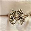Image 1 : Silver Marcasite Ring (~Size 7)(Ring is resizable for $40), Suggested Retail Value $100