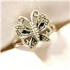 Image 3 : Silver Marcasite Ring (~Size 7)(Ring is resizable for $40), Suggested Retail Value $100