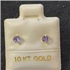 Image 1 : 10K Yellow Gold Lolite(0.5ct) Earrings, Suggested Retail Value $70