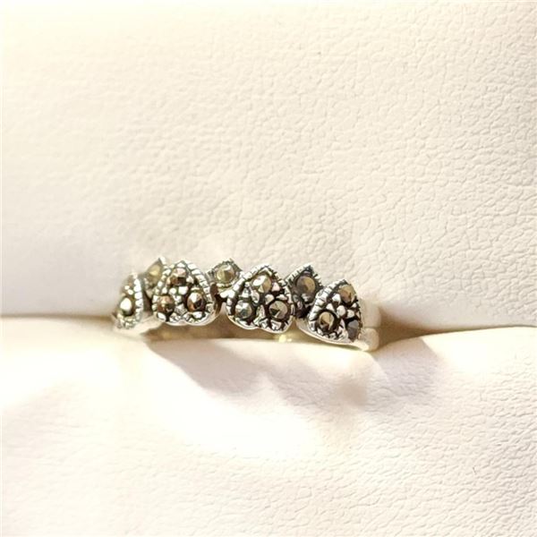Silver Marcasite Ring (~Size 7)(Ring is resizable for $40) (~length 0 inches), Suggested Retail Valu
