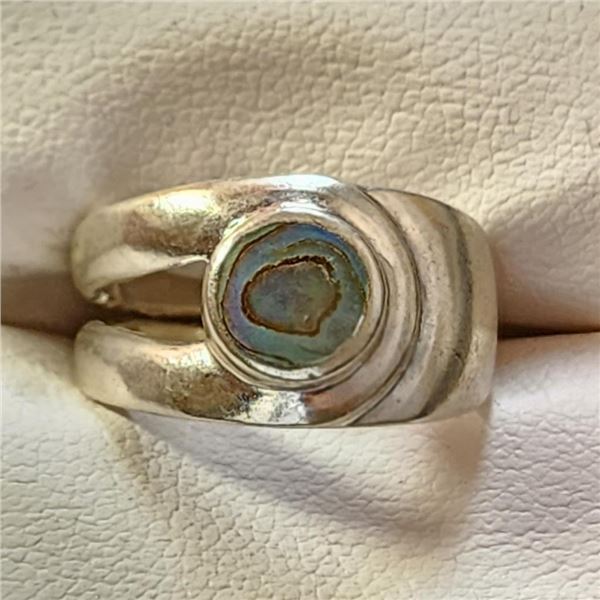 Silver Canadian Ammolite Ring (~Size 6)(Ring is resizable for $40) (~length 0 inches), Suggested Ret