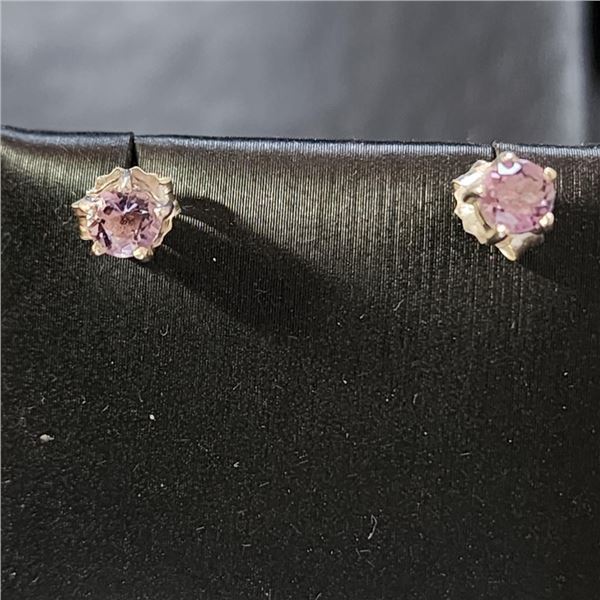 Silver Amethyst Earrings (~Size 0) (~length 0 inches), Suggested Retail Value $100