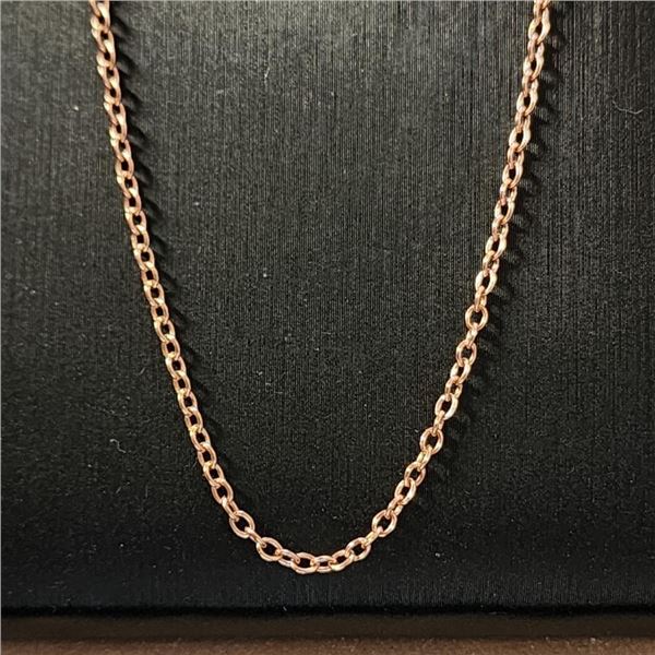 Silver Rose Gold Plated Necklace (~Size 0) (~length 0 inches), Suggested Retail Value $80