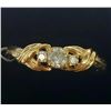 Image 1 : 10K Yellow Gold Diamond (0.15ct) Ring (~Size 5.75)(Ring is resizable for $40) (~weight 1.47g), Made 