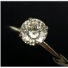 Image 4 : 10K White Gold Moissanite(0.75ct) Ring (~Size 6.5)(Ring is resizable for $40) (~weight 1.13g), Made 