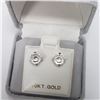 Image 4 : 10K White Gold Moissanite(2ct) Earrings (~Size 0) (~length 0 inches) (~weight 0.63g), Made in Canada