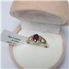 Image 4 : 10K Yellow Gold Ruby(0.5ct) Ring (~Size 4.75)(Ring is resizable for $40) (~weight 1.58g), Made in Ca