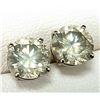 Image 2 : 14K White Gold Diamond (2.01Ct,Si,J-K) Earrings (~weight 1.08g), Made in Canada, Appraised Retail $2