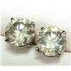 Image 3 : 14K White Gold Diamond (2.01Ct,Si,J-K) Earrings (~weight 1.08g), Made in Canada, Appraised Retail $2