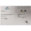 Image 6 : 14K White Gold Diamond (2.01Ct,Si,J-K) Earrings (~weight 1.08g), Made in Canada, Appraised Retail $2
