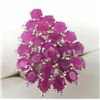 Image 1 : Silver Ruby(8.8ct) Ring (~Size 7.25)(Ring is resizable for $40) (~weight 10.2g), Appraised Retail $9