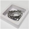 Image 4 : Silver Sapphire 7.5"(30ct) Bracelet (~weight 24.07g), Appraised Retail $1450