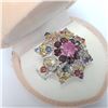 Image 4 : Silver Ruby Garnet Sapphire(5.2ct) Ring (~Size 7.5)(Ring is resizable for $40) (~weight 7.05g), Appr
