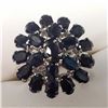 Image 1 : Silver Sapphire(7ct) Ring (~Size 7)(Ring is resizable for $40) (~weight 7.59g), Appraised Retail $85