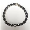 Image 1 : Silver Sapphire(40ct) Bracelet (~weight 18.07g), Appraised Retail $1300