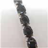 Image 2 : Silver Sapphire(40ct) Bracelet (~weight 18.07g), Appraised Retail $1300