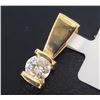 Image 2 : 14K Yellow Gold Diamond(0.25ct) Pendant (~Size 0) (~length 0 inches) (~weight 1.01g), Made in Canada