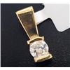 Image 3 : 14K Yellow Gold Diamond(0.25ct) Pendant (~Size 0) (~length 0 inches) (~weight 1.01g), Made in Canada