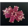 Image 1 : Silver Ruby(5ct) Ring (~Size 8.5)(Ring is resizable for $40) (~weight 4.76g), Appraised Retail $800