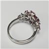 Image 3 : Silver Ruby(5ct) Ring (~Size 8.5)(Ring is resizable for $40) (~weight 4.76g), Appraised Retail $800