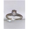 Image 1 : 10K White Gold White Moissanite Test Like Diamond Looks Better(0.5ct) Ring (~Size 7)?(~weight 1.17g)