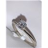 Image 2 : 10K White Gold White Moissanite Test Like Diamond Looks Better(0.5ct) Ring (~Size 7)?(~weight 1.17g)