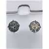 Image 1 : 14K White Gold White Moissanite Test Like Diamond Looks Better(3.5ct) Earrings (~weight 2g), Made in