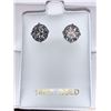 Image 2 : 14K White Gold White Moissanite Test Like Diamond Looks Better(3.5ct) Earrings (~weight 2g), Made in