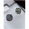 Image 3 : 14K White Gold White Moissanite Test Like Diamond Looks Better(3.5ct) Earrings (~weight 2g), Made in