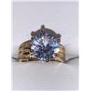 Image 4 : V. Wang Design Swirl Shank 1.50 Carat Brilliant cut Solitaire RIng