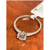 Image 3 : Stamped 14 K Gold Round Cut Moissanite .56 Carat Solitaire Engagement Ring with Appraisal $1240.00