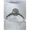 Image 6 : Stamped 14 K Gold Round Cut Moissanite .56 Carat Solitaire Engagement Ring with Appraisal $1240.00