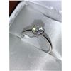Image 7 : Stamped 14 K Gold Round Cut Moissanite .56 Carat Solitaire Engagement Ring with Appraisal $1240.00