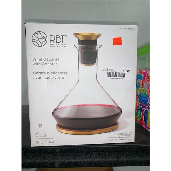 RBT Wine Decanter w/ Coaster 2L