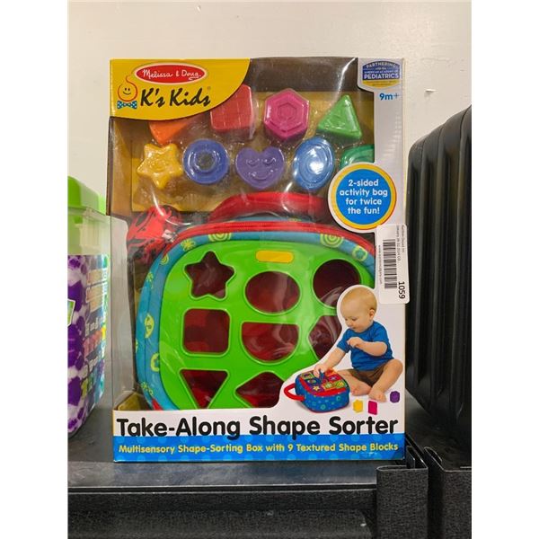 Melissa & Doug K's Kids Take A Long Shape Sorter