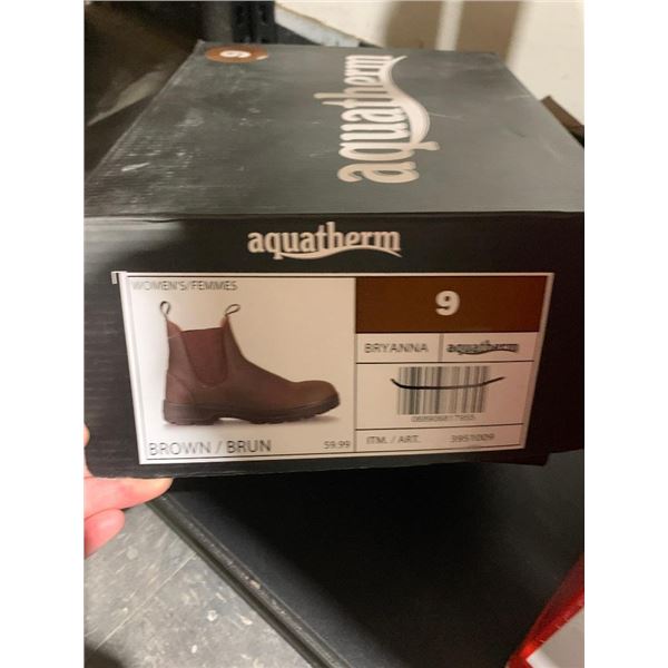 Aquatherm Womens Size 9 Bryanna Brown Ankle Boot