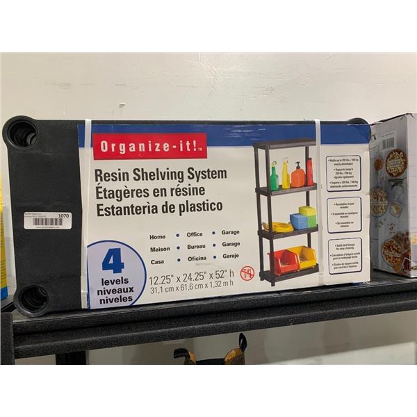 Organize-It! Resin Shelving System 4 Levels