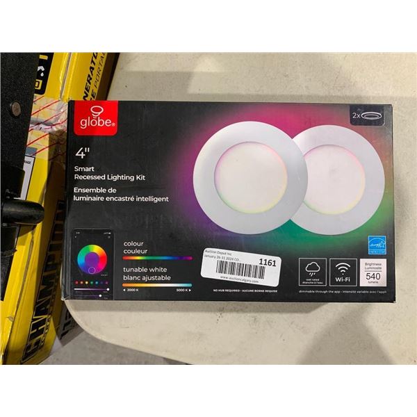 Globe 4" Smart Recessed Lighting Kit x2