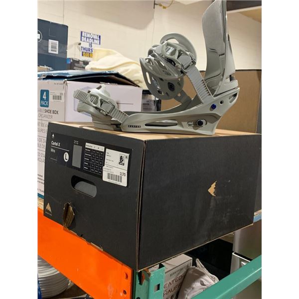 Burton Cartel X Mns Grey Mens Size L Bindings