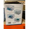 Image 2 : 4 pack Stackable Shoe Box & Organizer