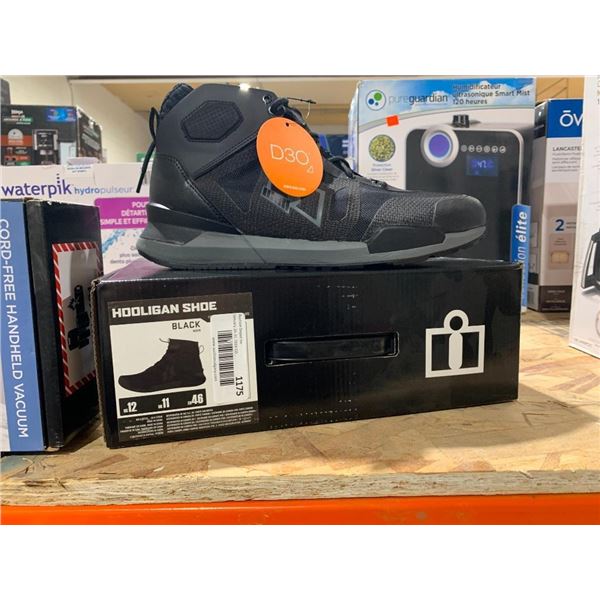 ICon Hooligan Shoes Black Size 12 Mens  Motorcycle Boots