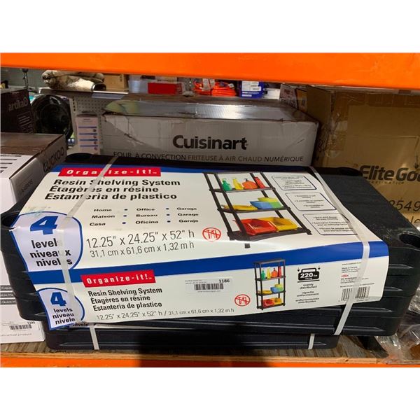 Organize-It! Resin Shelving System 4 Levels