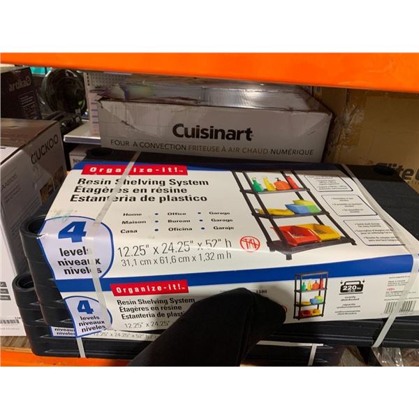 Organize-It! Resin Shelving System 4 Levels